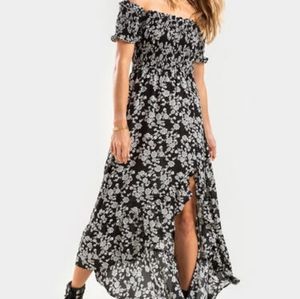 NWT | Francesca's Helena Off the Shoulder Floral Dress.